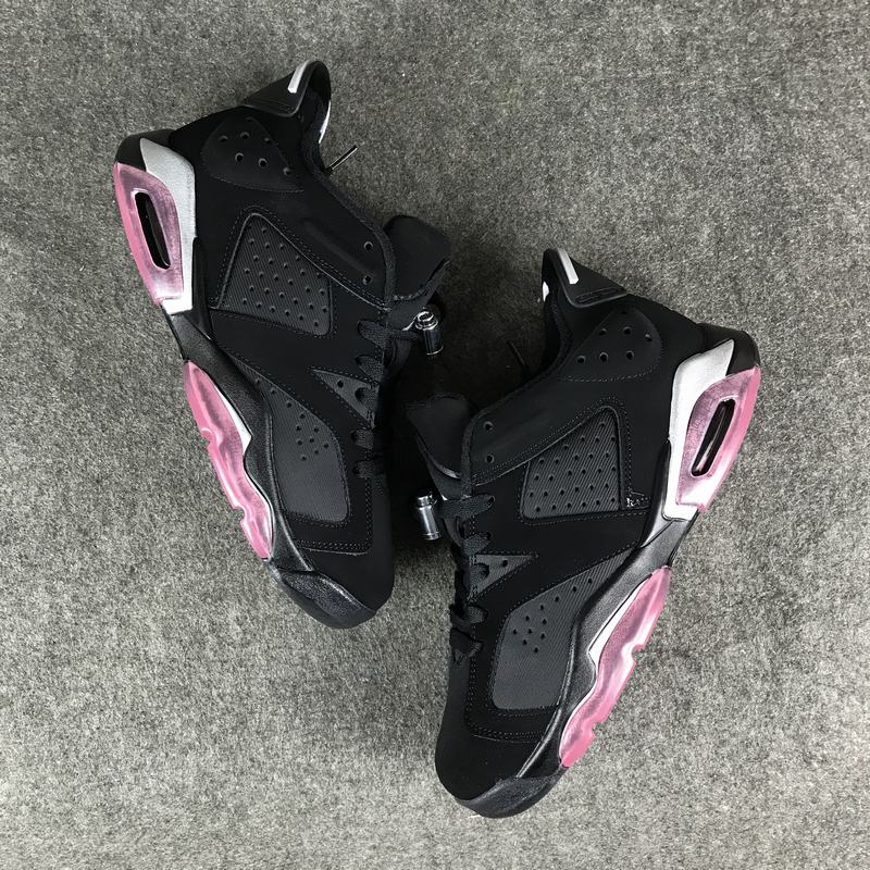 Air Jordan 6 Low GG Sun Blush Black Pink Lover Shoes